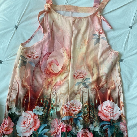 Emery Rose Floral loose fit rompers - Picture 8 of 10